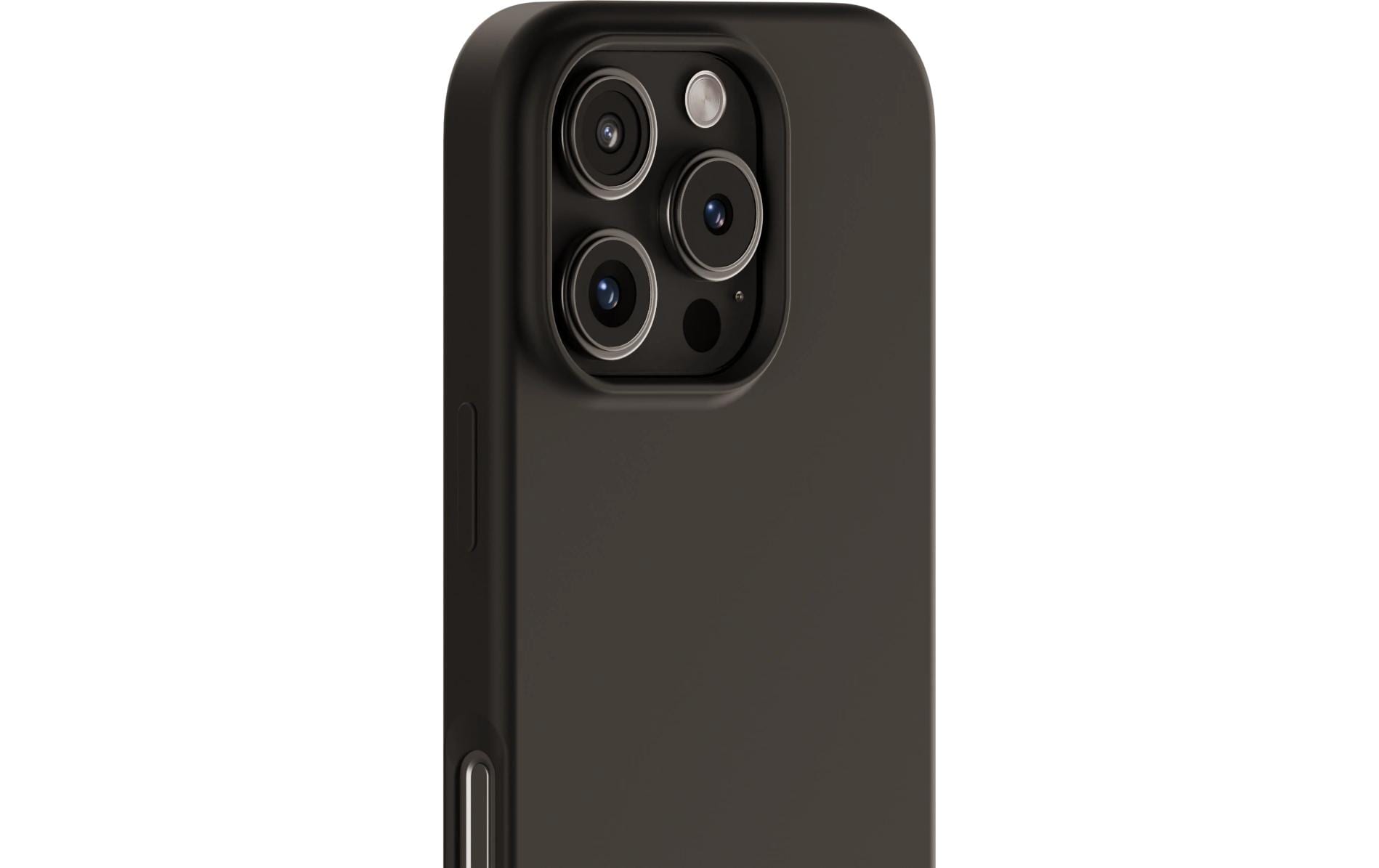 HoldIt Backcover – für Apple iPhone 16 Pro, Silikon, Schwarz