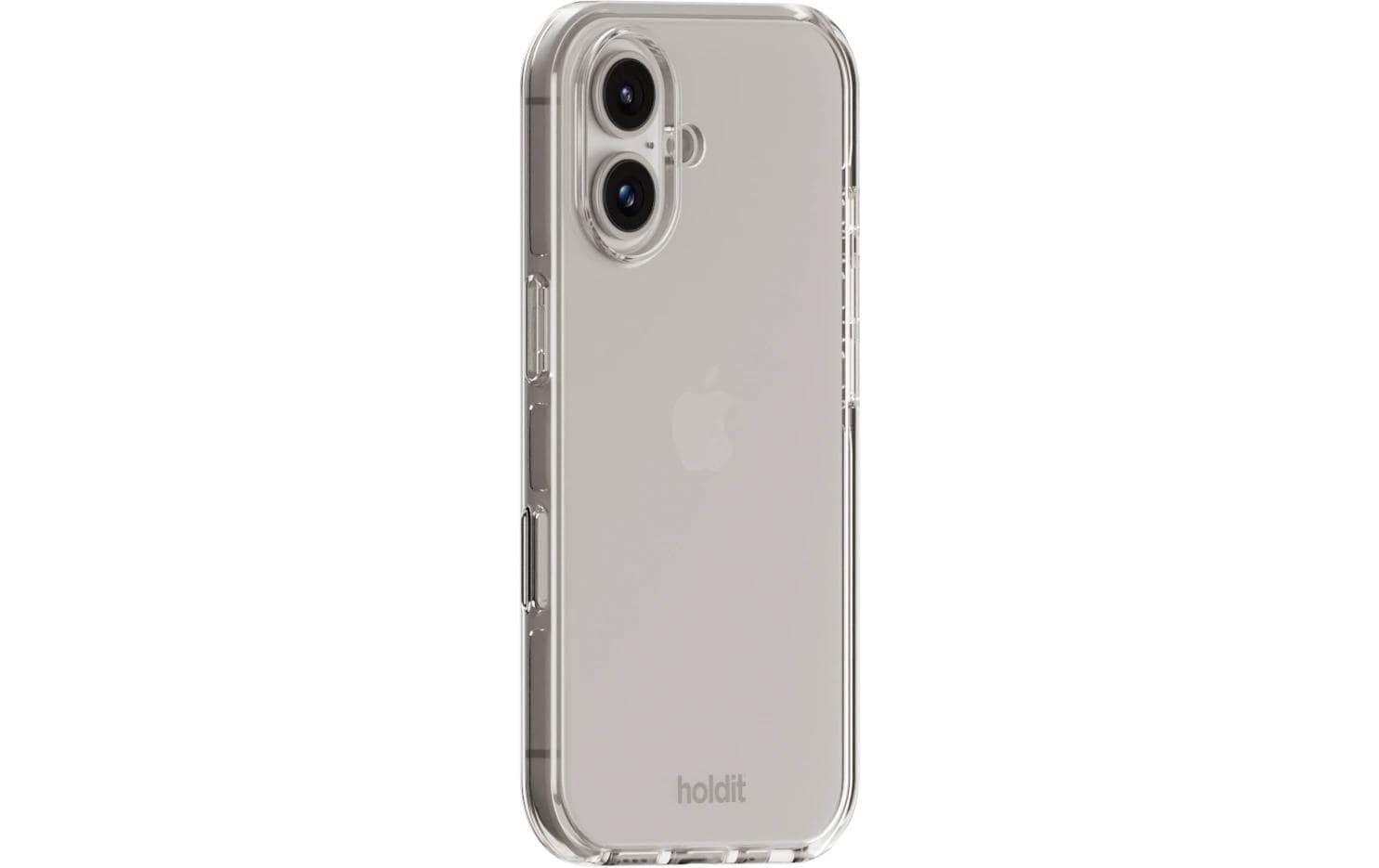 Holdit – Backcover – für Apple iPhone 16 – weiss – TPU – kabelloses Laden, schockresistent
