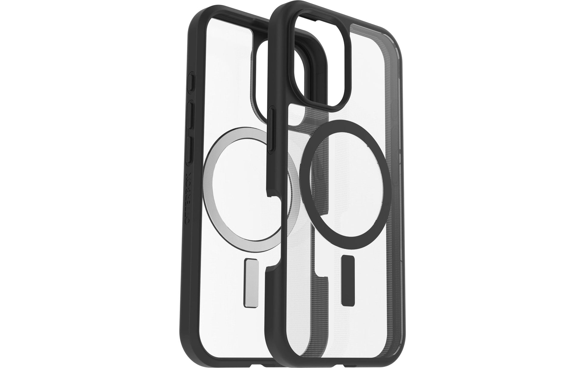 OtterBox React Backcover – für Apple iPhone 16, MagSafe, Kautschuk, Transparent/Schwarz
