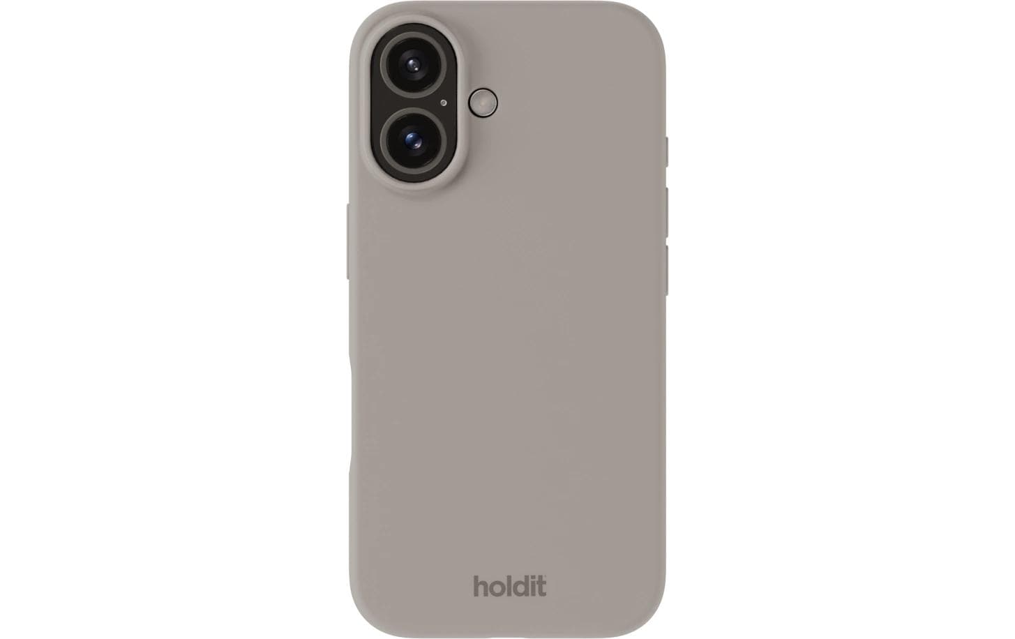 Holdit Backcover – für Apple iPhone 16, Silikon, Taupe