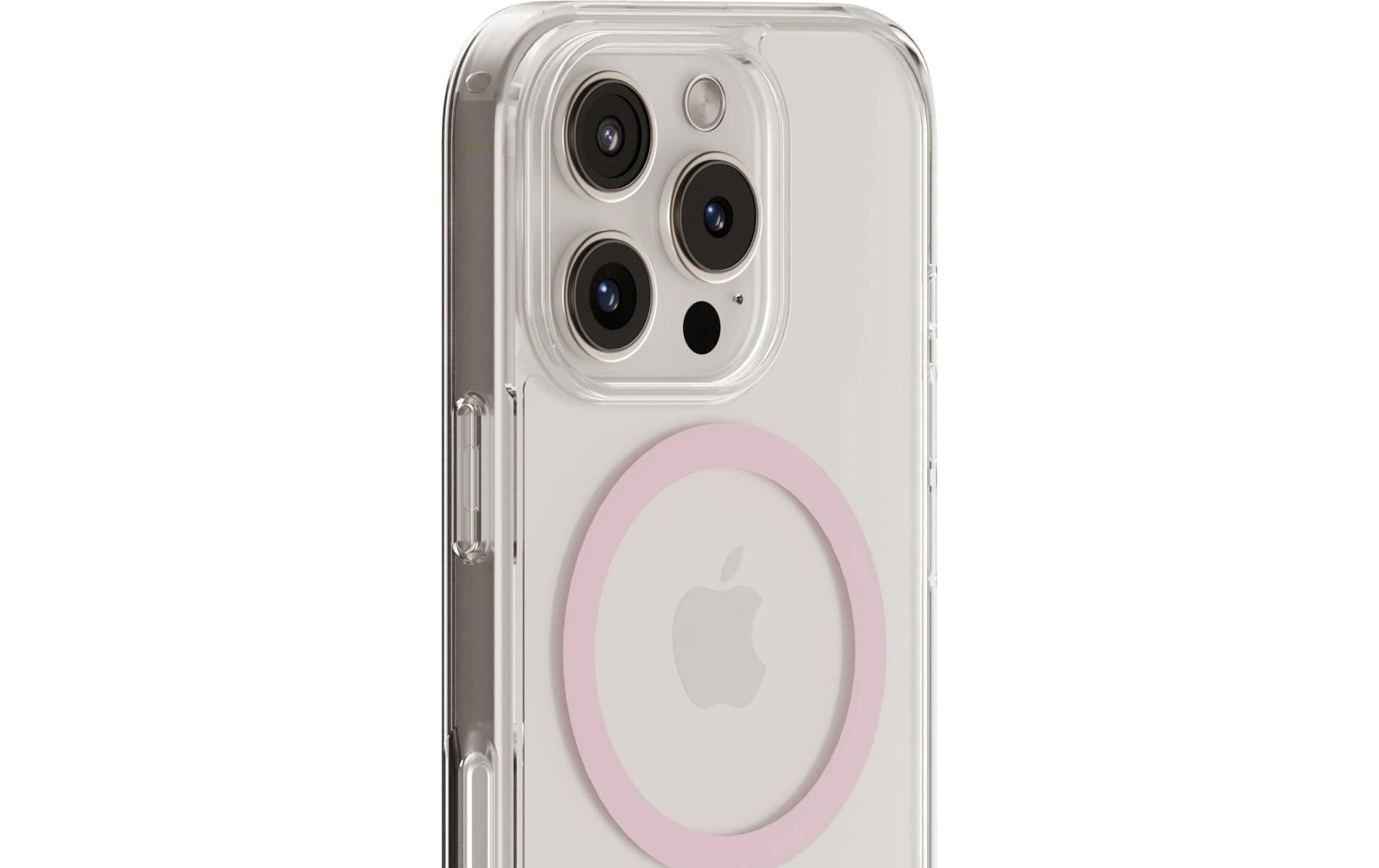 Holdit – Backcover – für Apple iPhone 16 Pro – pink/transparent – MagSafe-kompatibel, mit Kartenfach