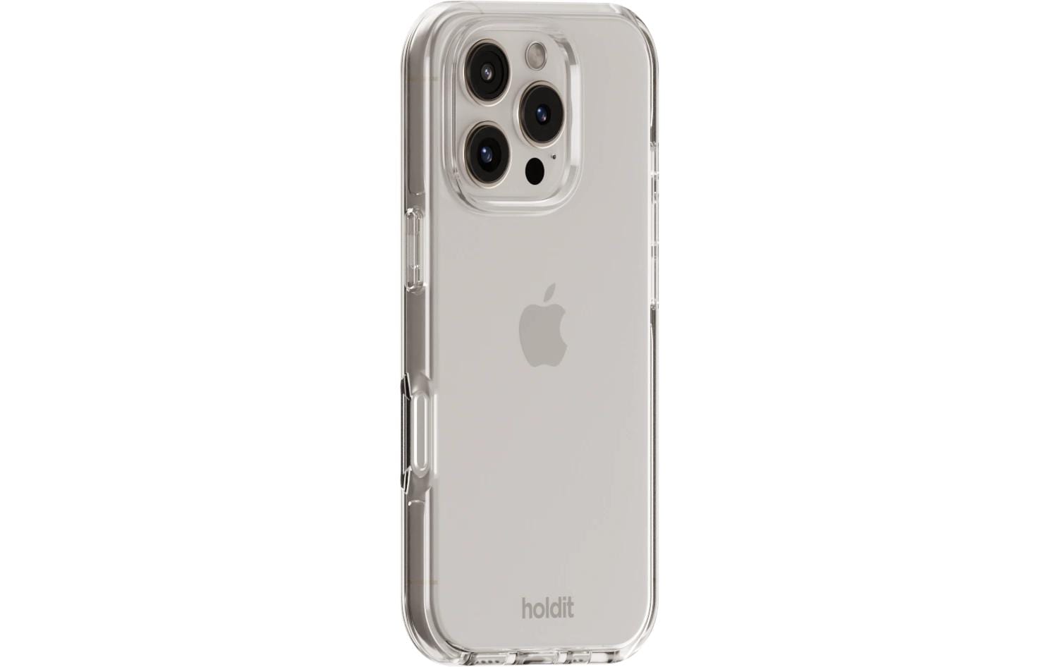 Holdit – Backcover – für Apple iPhone 16 Pro – weiss – TPU, kabelloses Laden