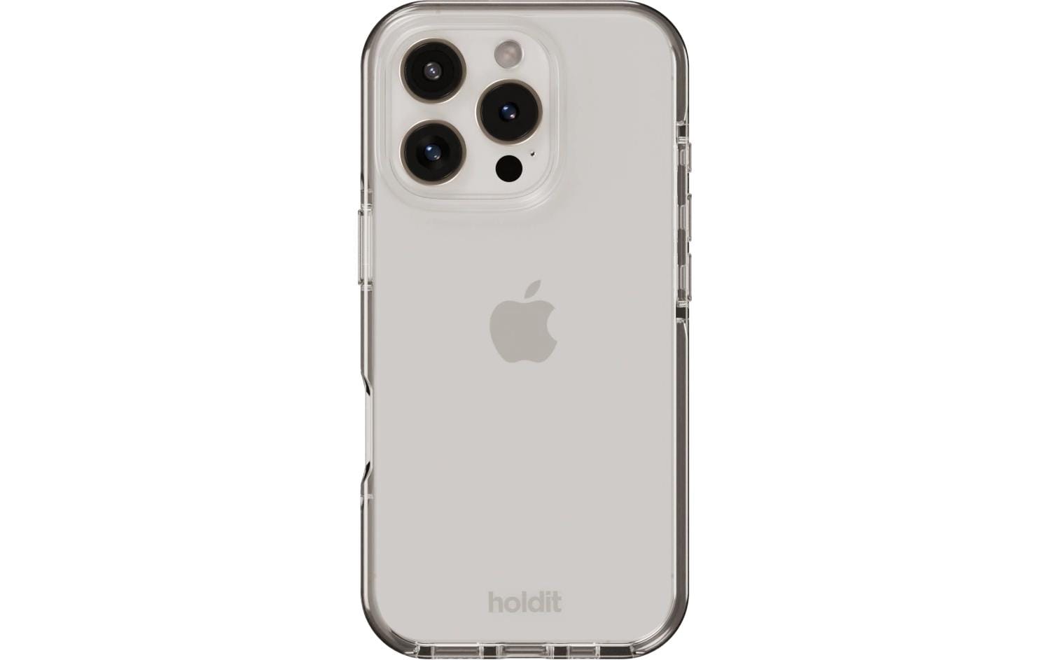 Holdit – Backcover – für Apple iPhone 16 Pro – weiss – TPU, kabelloses Laden