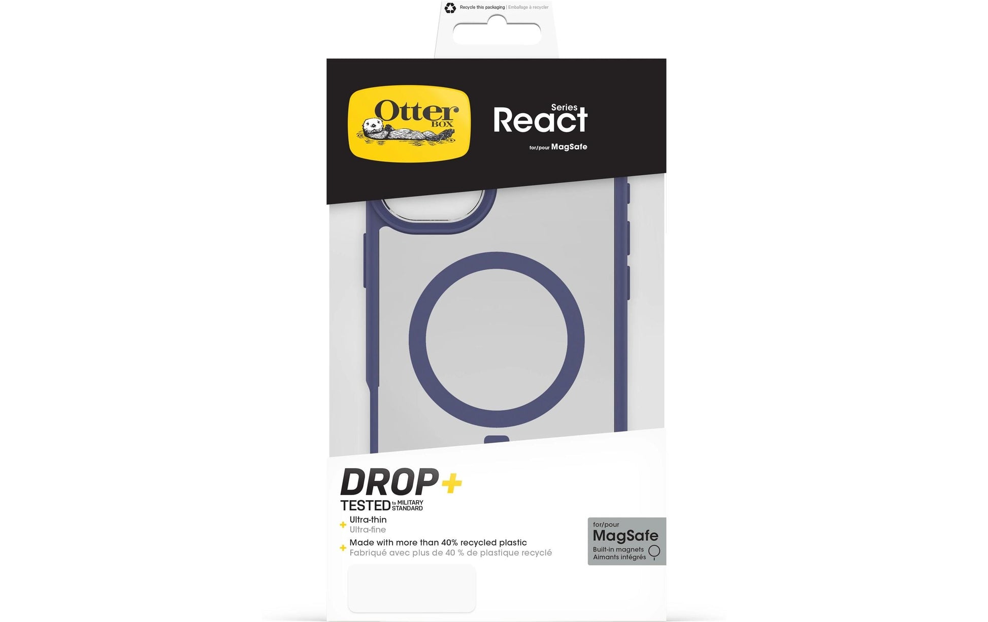 OtterBox Backcover – für Apple iPhone 16 Plus – transparent/violett – MagSafe-kompatibel