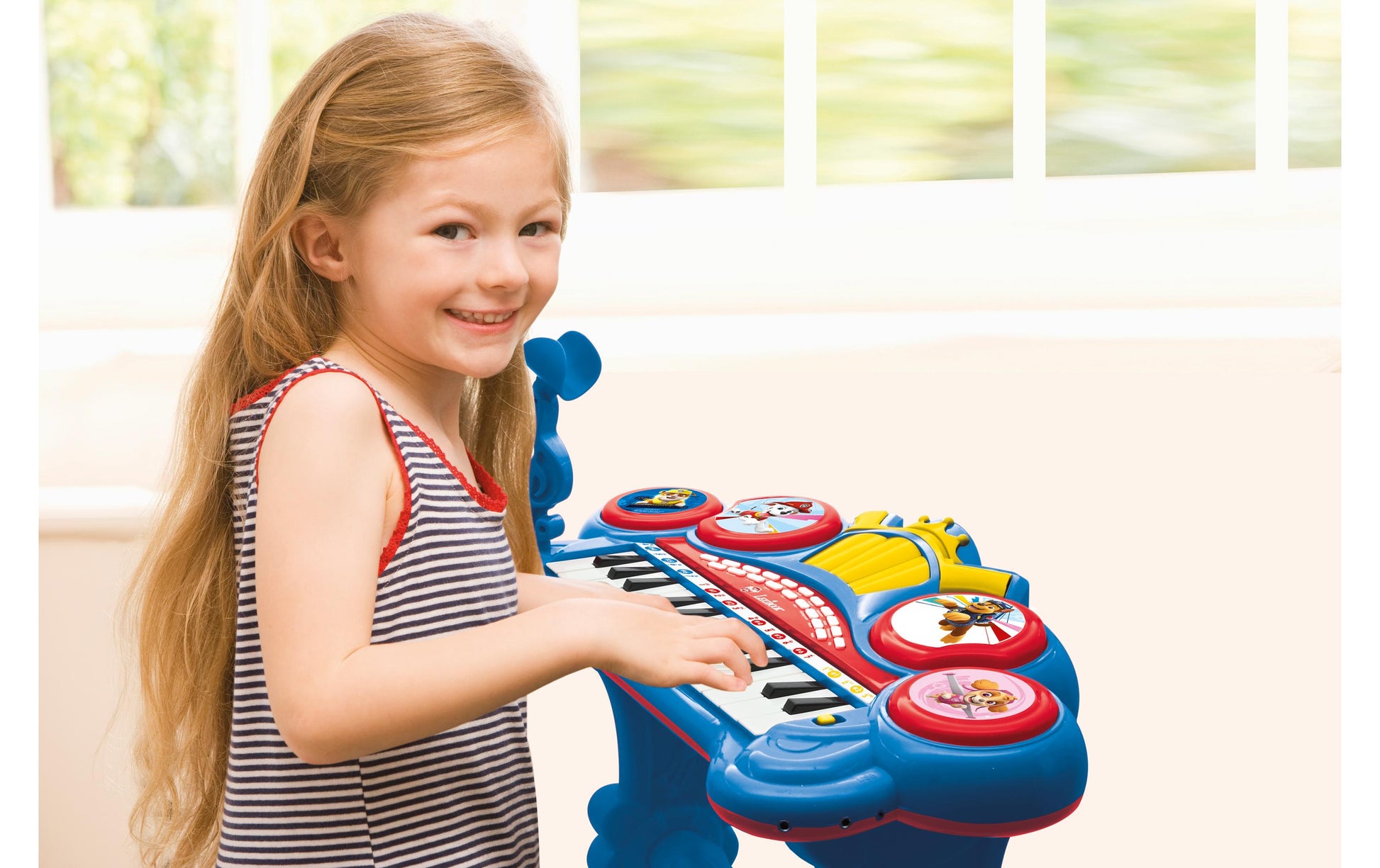 Lexibook Klavier PAW Patrol – 24 Tasten, mit Sitz, Mikrofon, Aux-In – 41 × 59 × 21 cm – ab 3 J.