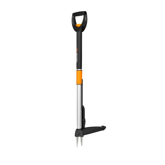 Fiskars 1020125 Unkrautstecher – Länge 1190 mm, Gewicht 1,25 kg – 1-teilig, Metallgriff