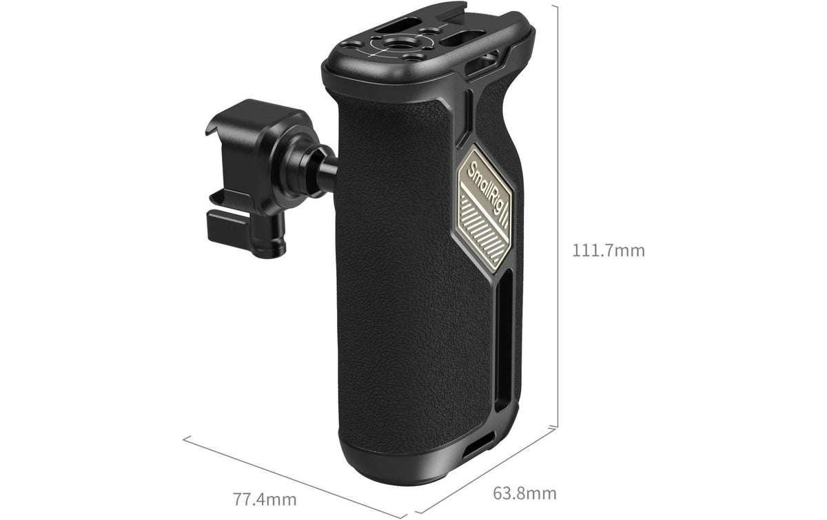 SmallRig Drehbarer NATO-Seitengriff – für Käfig, Platte (Standard-NATO-Schiene) – bis 15 kg – Schwarz