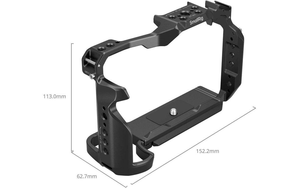 SmallRig Kamerakäfig – 152,2 × 113 × 62,7 mm, 170 g – 1/4", 3/8", Mikrofon-/Bildschirmanschluss – für Nikon Z