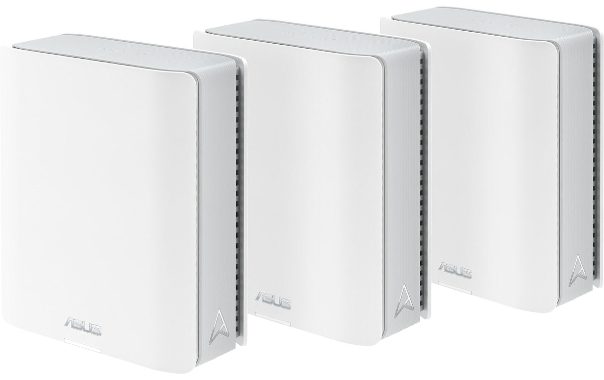 ASUS ZenWiFi BT10 – Mesh-System, Wi-Fi 7, bis 11529 Mbit/s, 3x RJ-45 (inkl. 2x WAN), 1x USB 3.2 Gen 1, 3er-Set