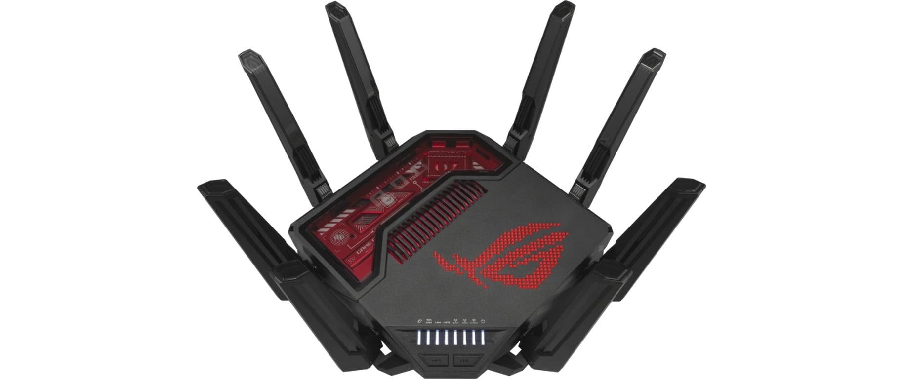 ASUS ROG Rapture GT-BE19000 Tisch-Router – Wi-Fi 7, Ethernet – Netzstrom 110–240 V