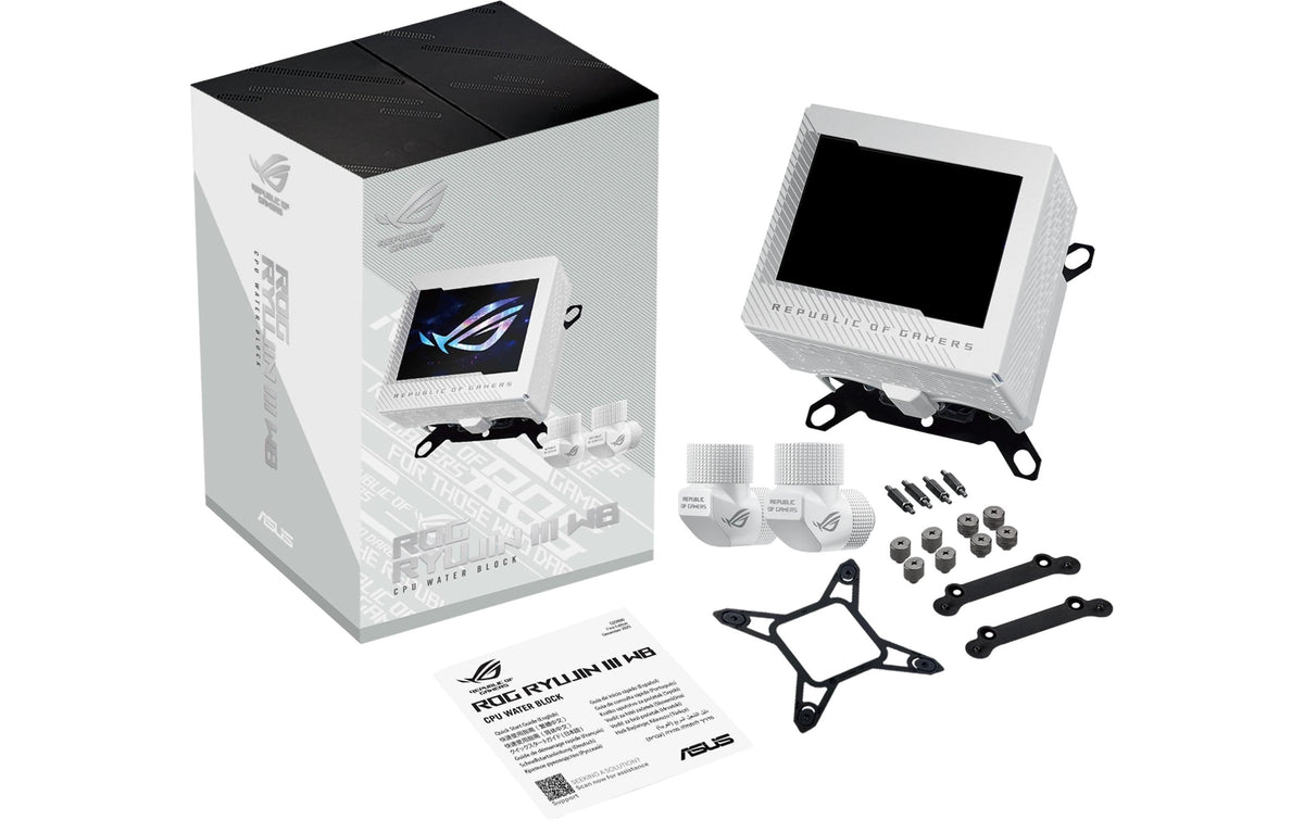 ASUS ROG RYUJIN III WB WHT – Wasserblock – für LGA 1700, AM4, AM5 und andere, Weiss