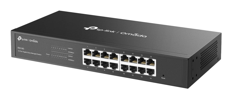 TP-Link ES216G – Managed L2 Switch – 16× 1G, 19", 1U