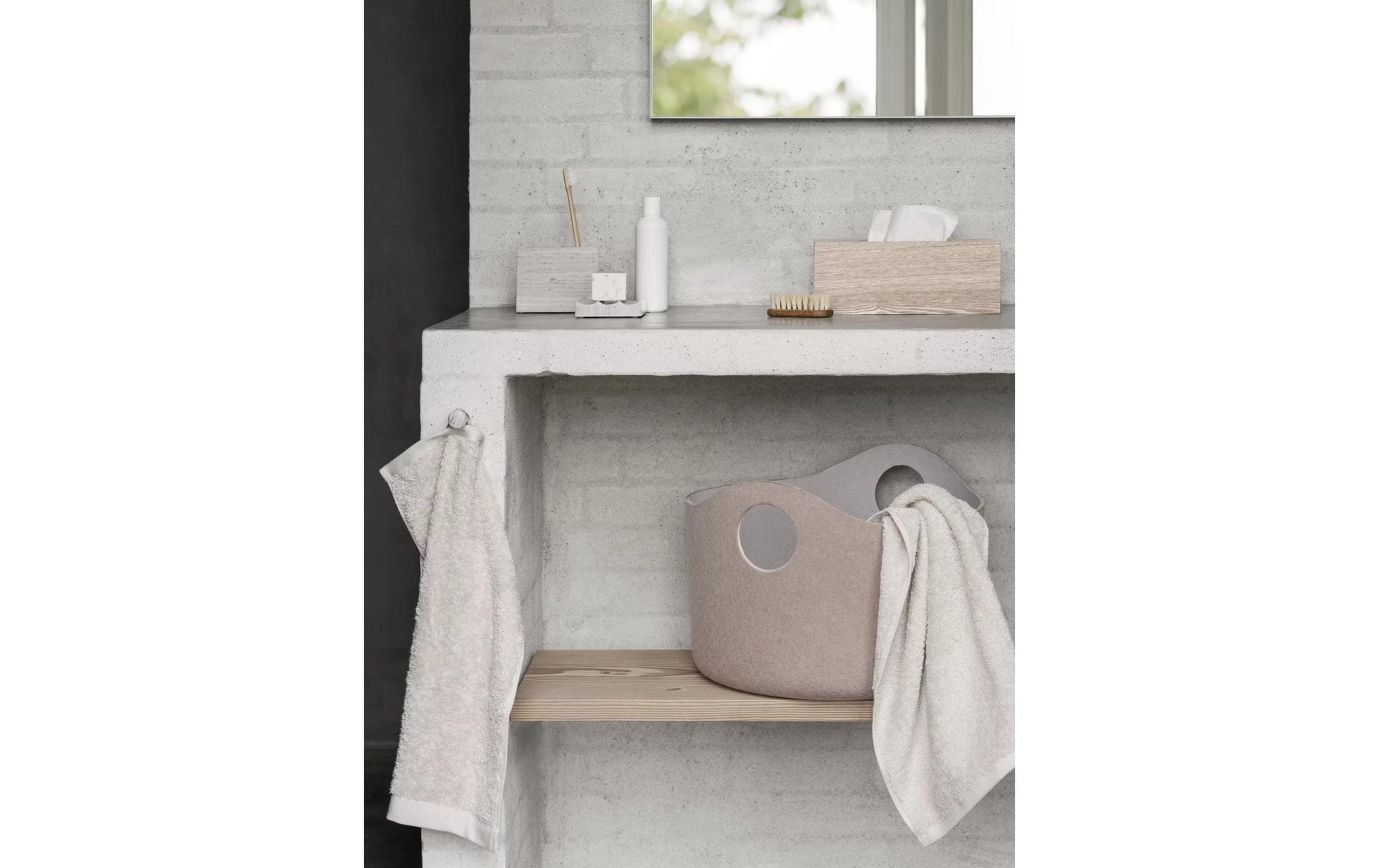Blomus Kosmetiktuchbox WILO – Tisch, Mitteldichte Holzfaserplatte (MDF), 25×8×13 cm, Eiche