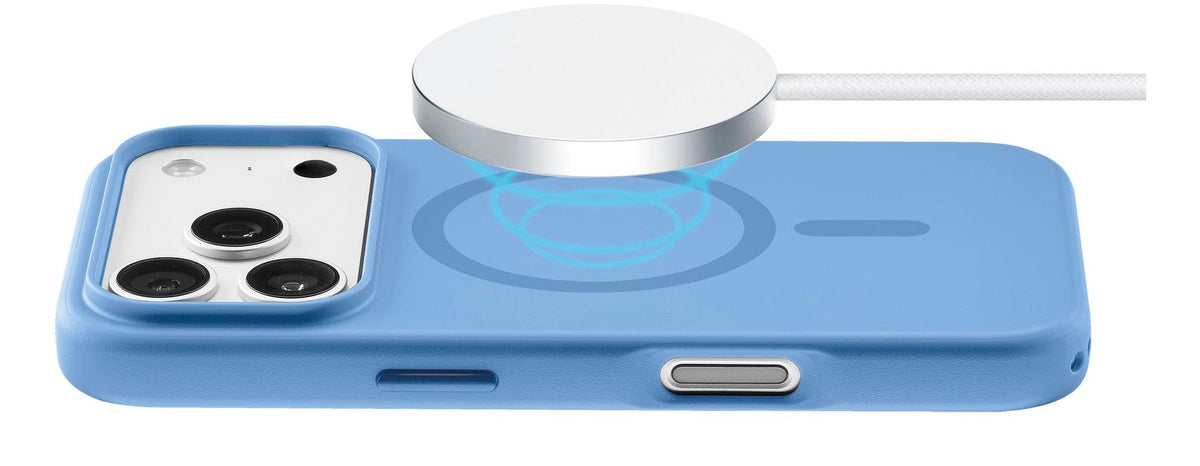 Cellularline Aura Mag Backcover – für Apple iPhone 18 Pro Max, MagSafe, Metall, Blau
