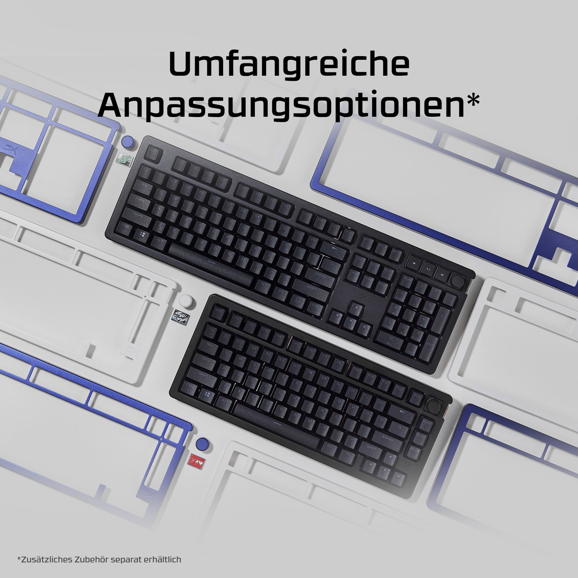 HyperX Alloy Rise – Gaming-Tastatur – mechanisch, USB, RGB – für PC, PlayStation & Xbox