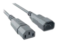 Bachmann Netzkabel – IEC C14 zu IEC C13, 1 m, grau