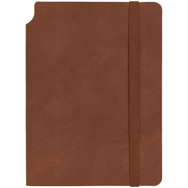Kolma Notizbuch – A6 – blanko – 144 Seiten – 80 g/m² – Softcover, Gummiband, Stiftschlaufe, braun