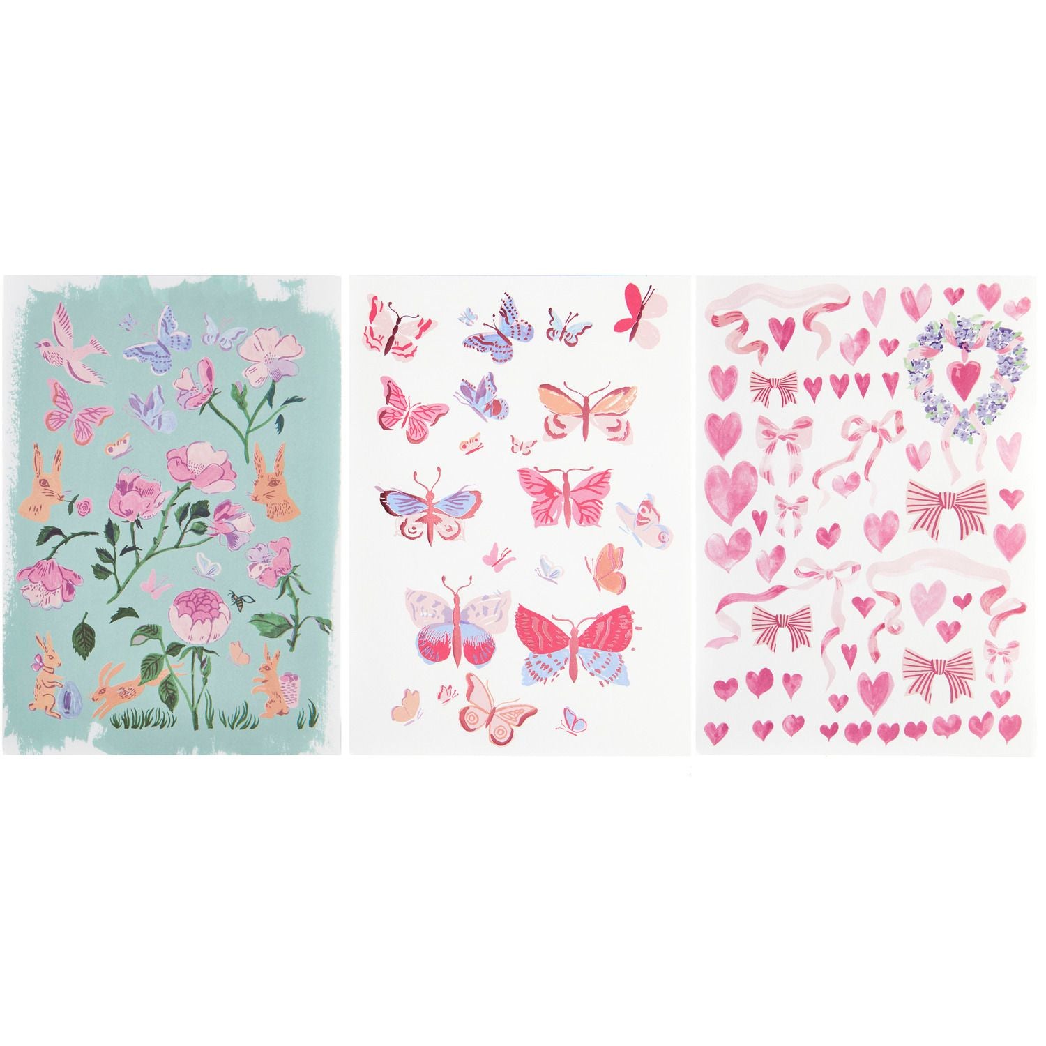 Rico Design Designpapierblock – A4, La Vie en Rose – 23 Blatt, FSC