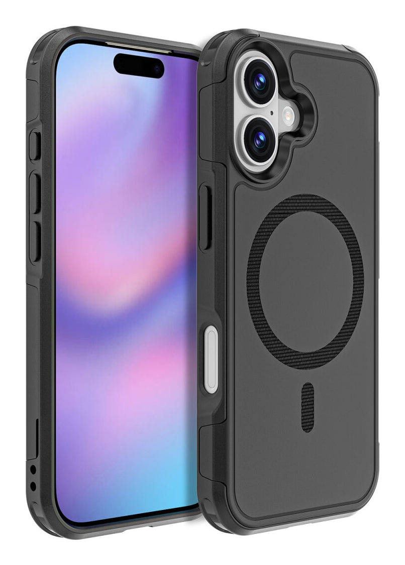 4smarts Backcover Defend – für Apple iPhone 17 – schwarz – TPU/PC – MagSafe-kompatibel, stossfest