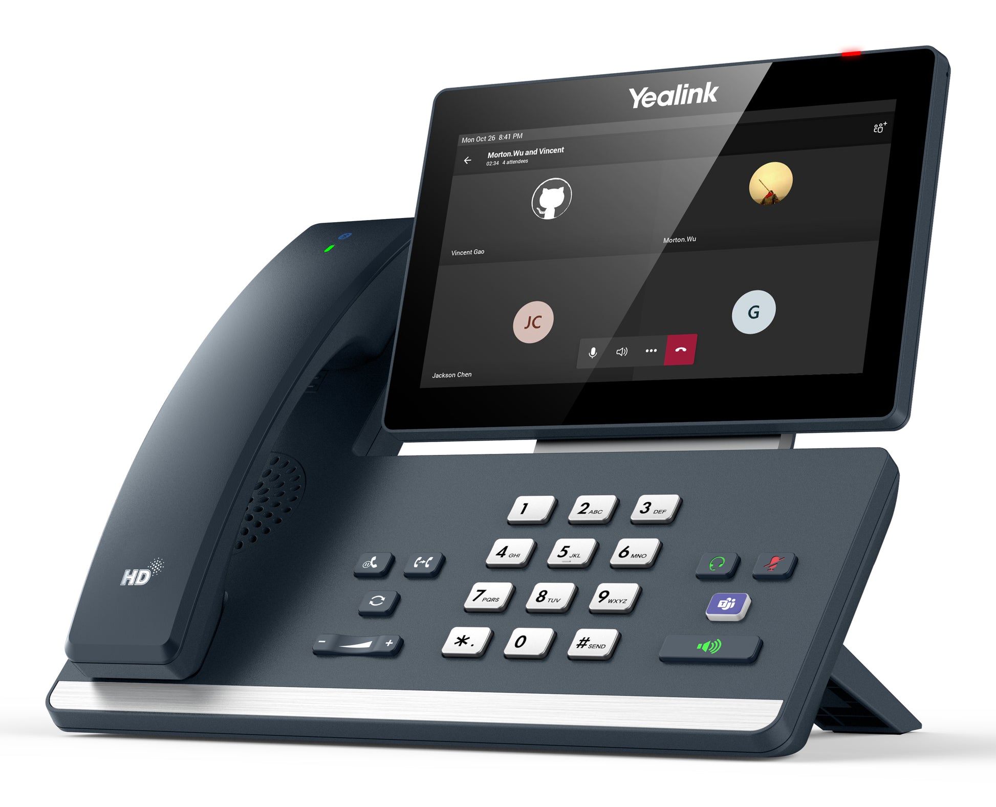 Yealink MP58-WH – IP-Telefon, 7" Touch, WLAN/BT, Gigabit, PoE, für Microsoft Teams, grau