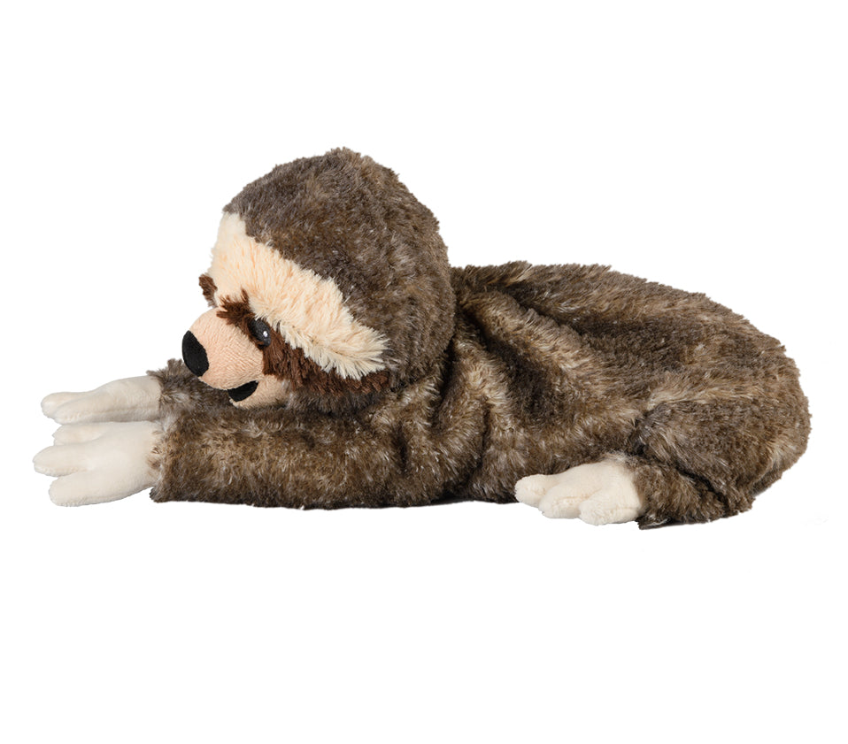 Warmies Wärme-Stofftier Faultier II – 760 g, 330 mm Tiefe, Braun/Beige