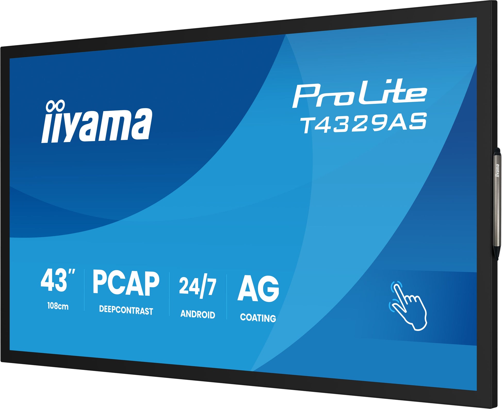 iiyama Interaktives Touch-Display, 43", Ultra HD 4K, 500 cd/m², Android