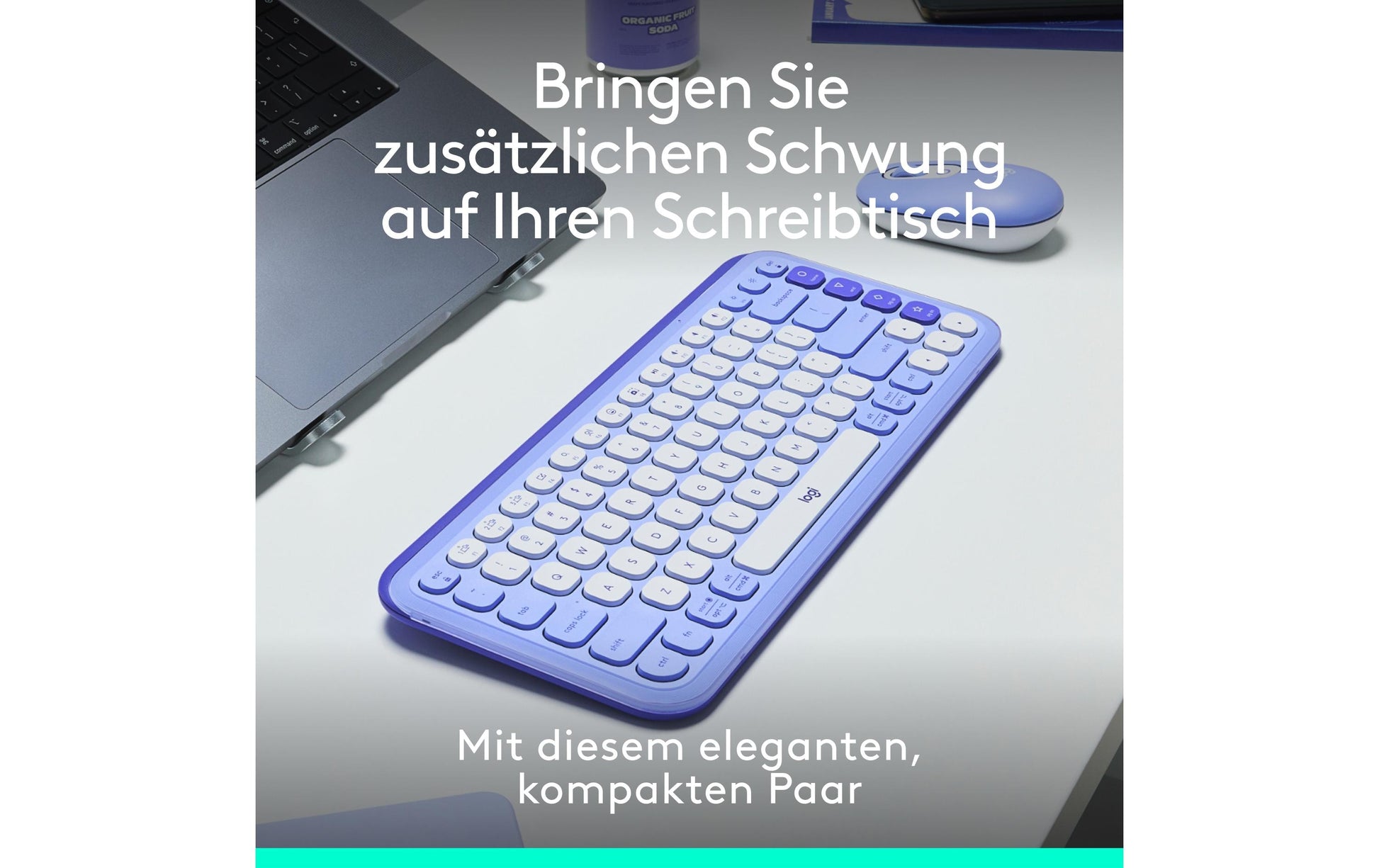 Logitech POP Icon – Tastatur, CH-Layout (DE-CH), Flieder