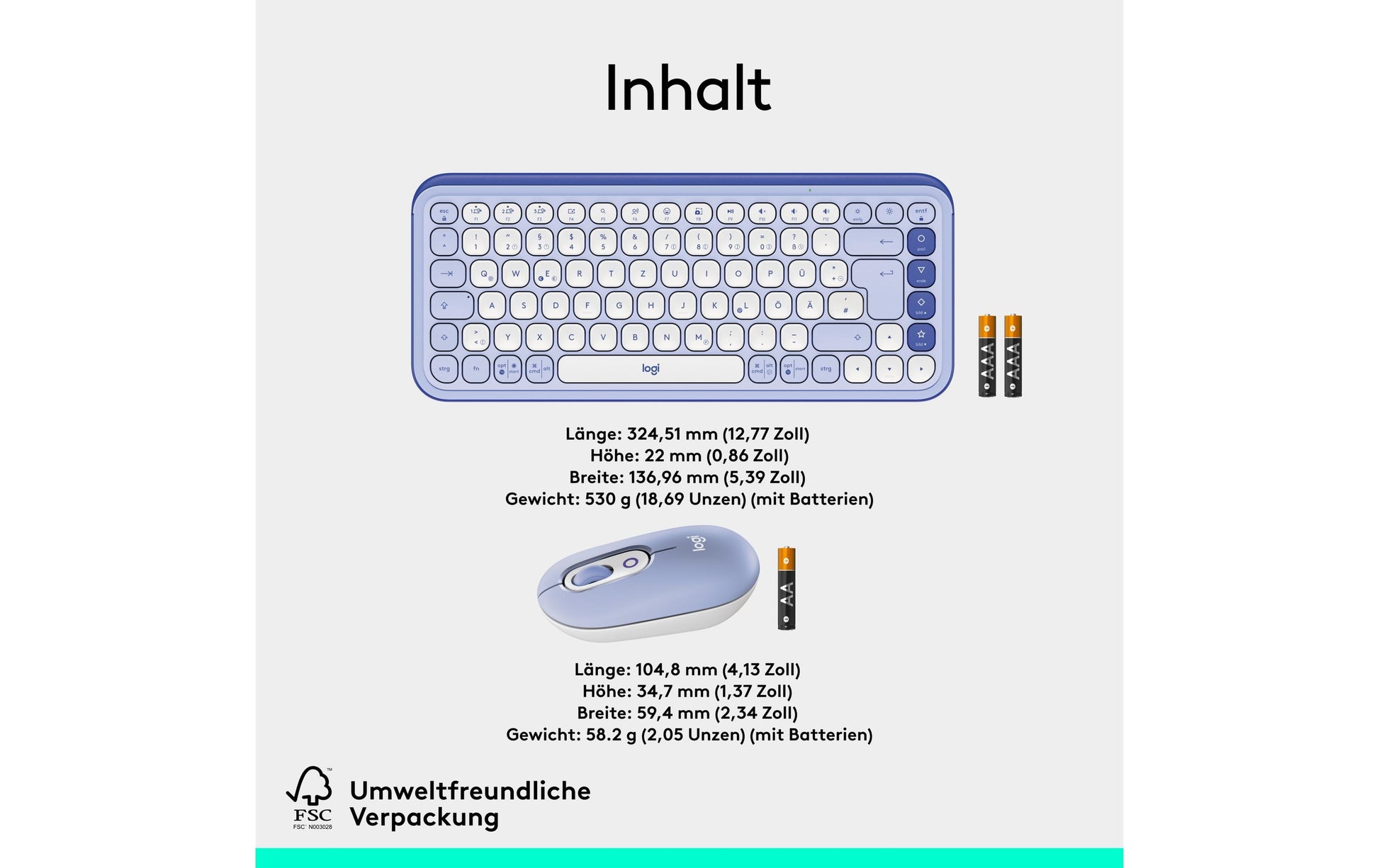 Logitech POP Icon – Tastatur, CH-Layout (DE-CH), Flieder