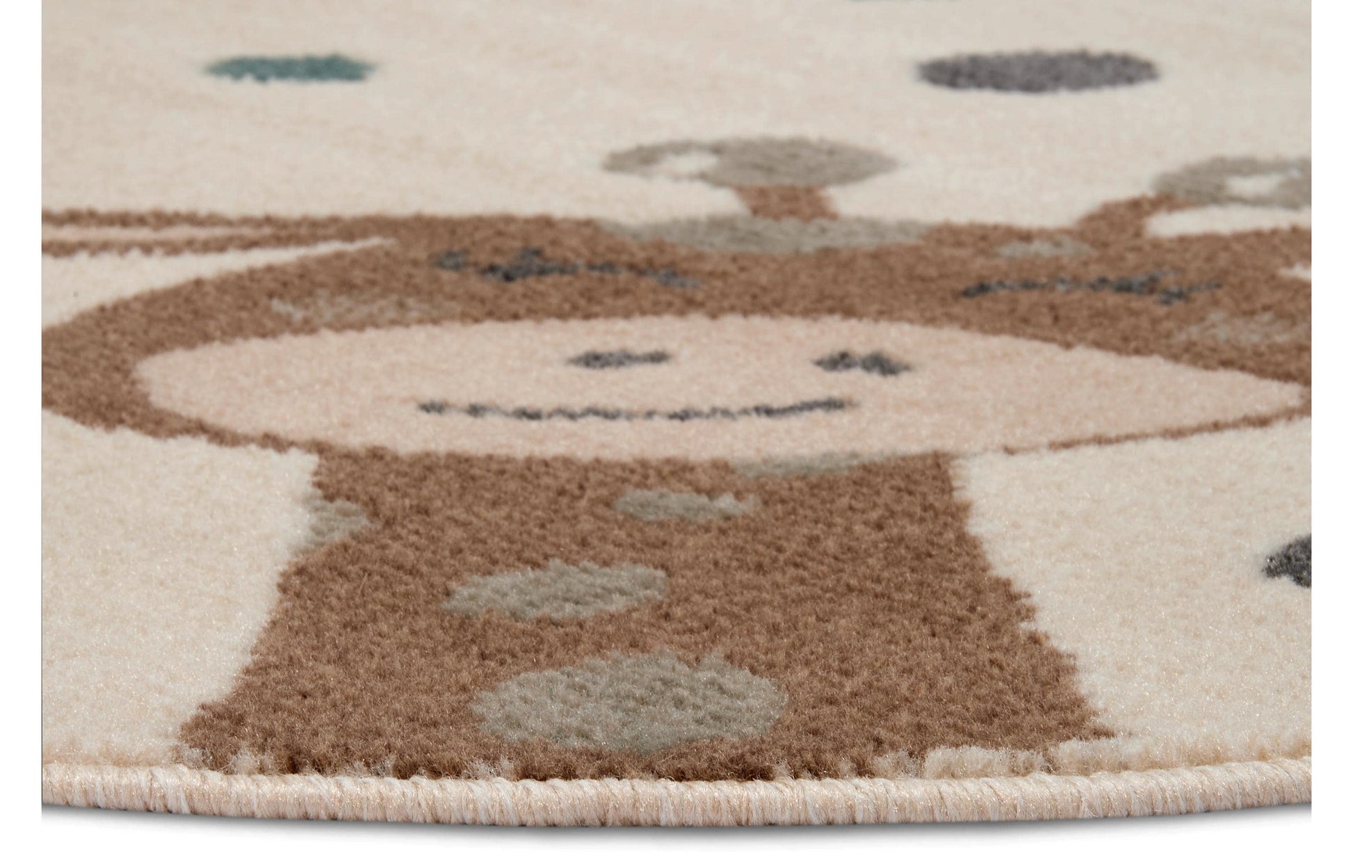 Hanse Home Spielteppich Animal Party – Ø 100 cm, Grün, Polypropylen