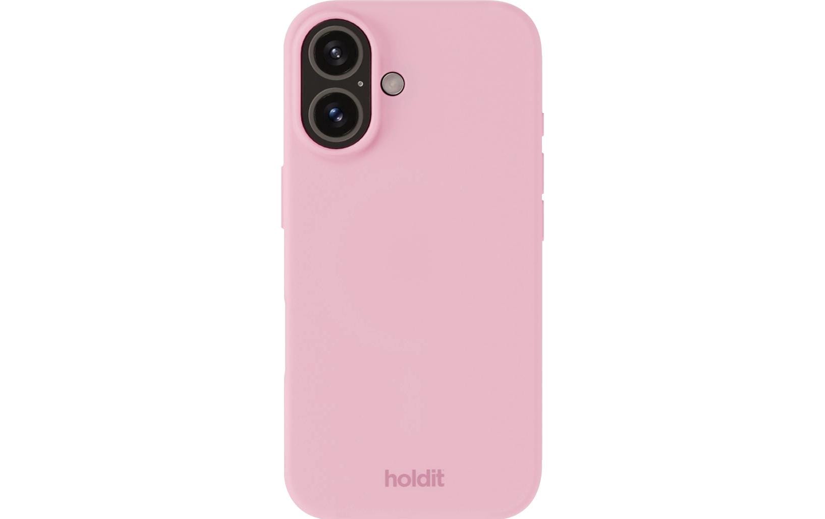 HoldIt Backcover – für Apple iPhone 16 Plus, Silikon, Pink