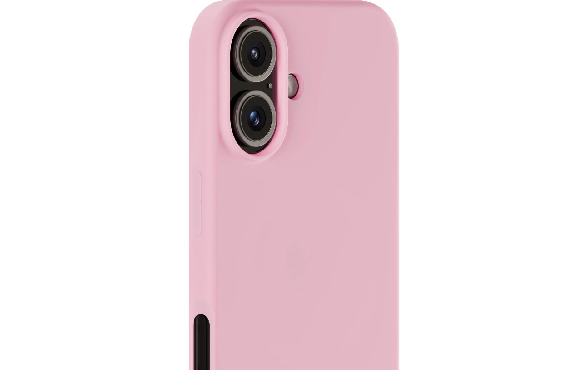HoldIt Backcover – für Apple iPhone 16 Plus, Silikon, Pink