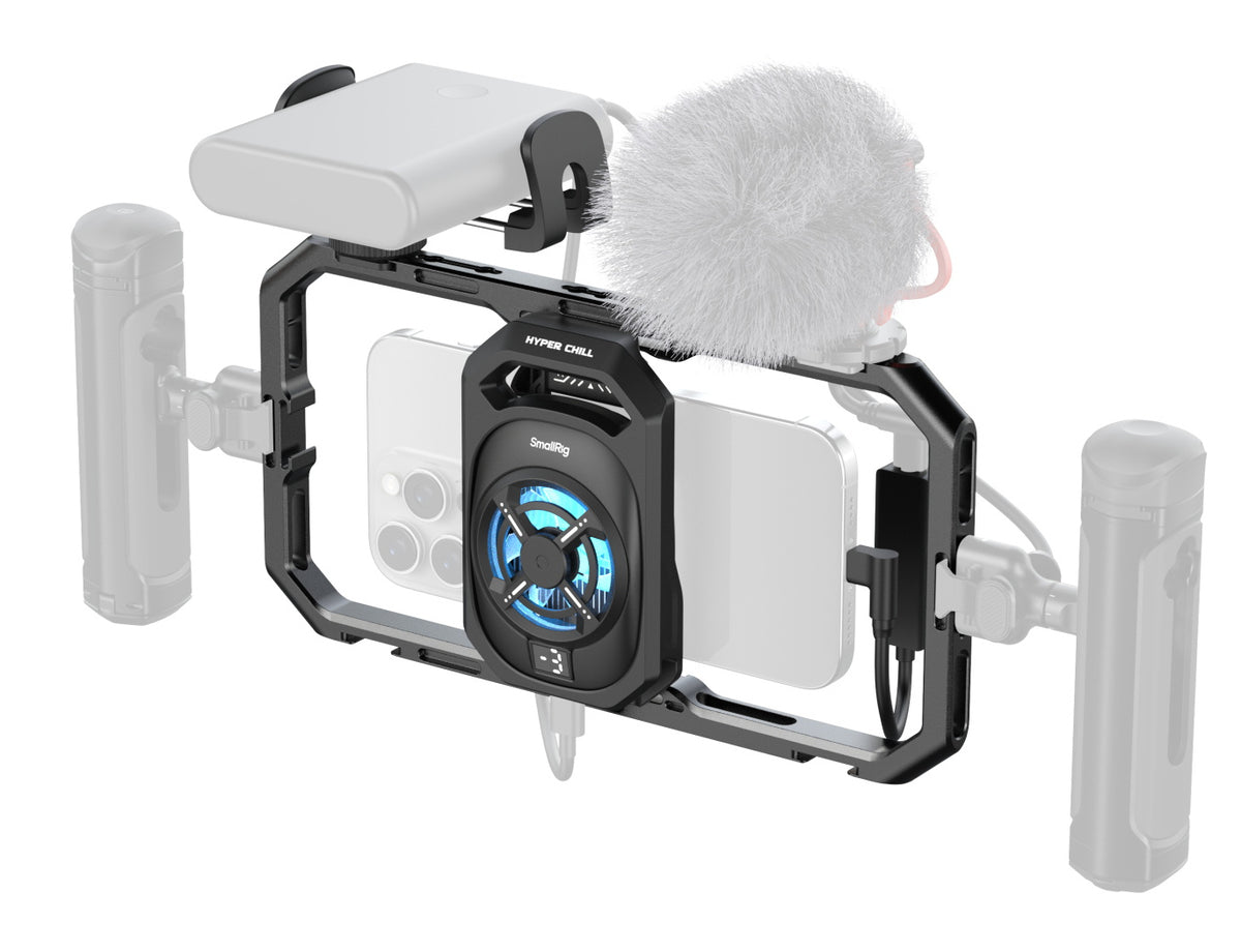 SmallRig 5275 Hyper Chill – Spezial-Zubehör – Kühlkäfig inkl. Power-Bank-Klemme – für 64–79 mm Geräte