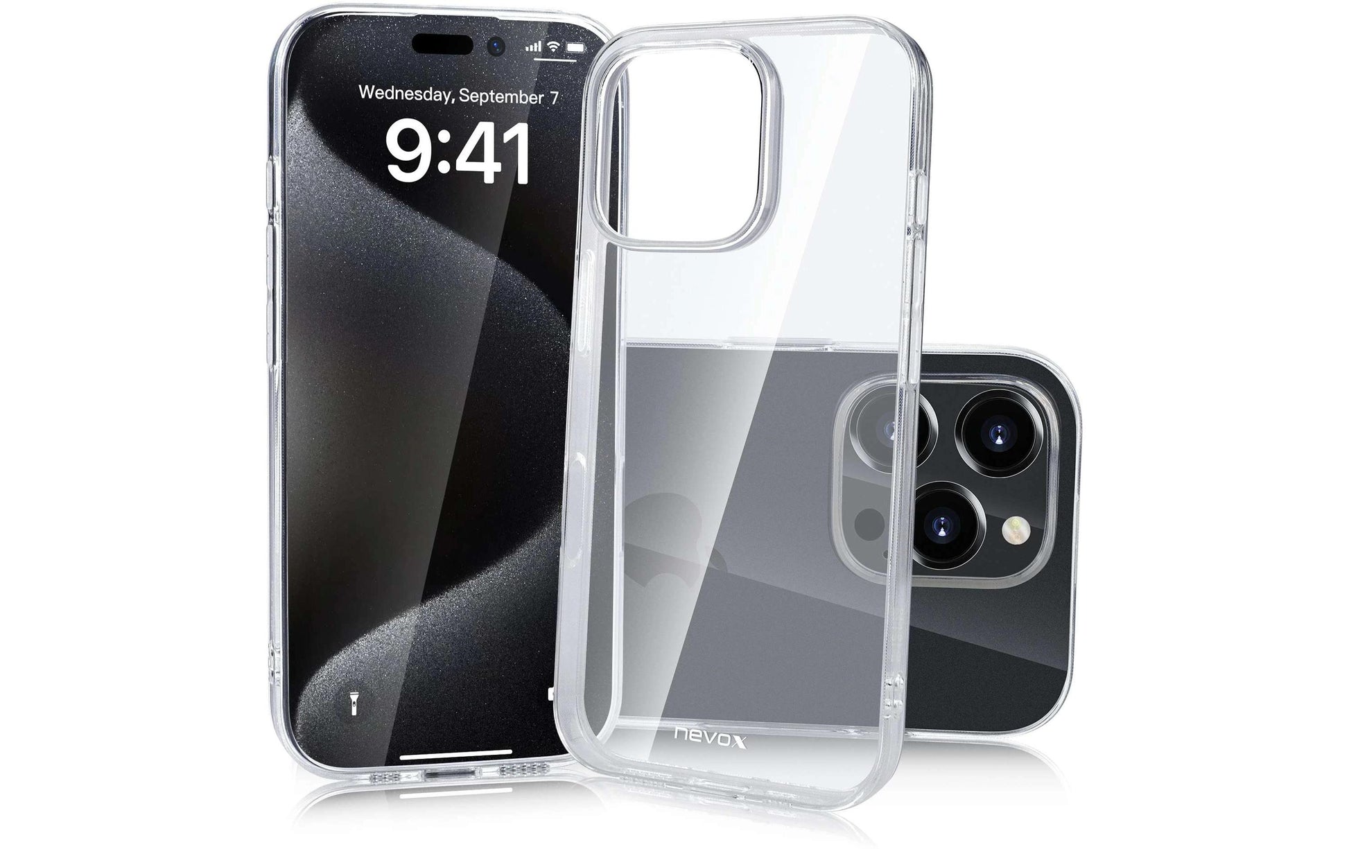 Nevox StyleShell Flex Backcover – für Apple iPhone 16 Pro Max, TPU, Transparent