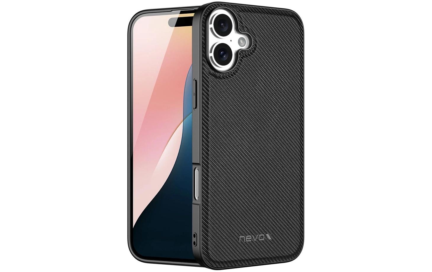 Nevox – Backcover StyleShell NYLO – für Apple iPhone 16 – schwarz – Nylon