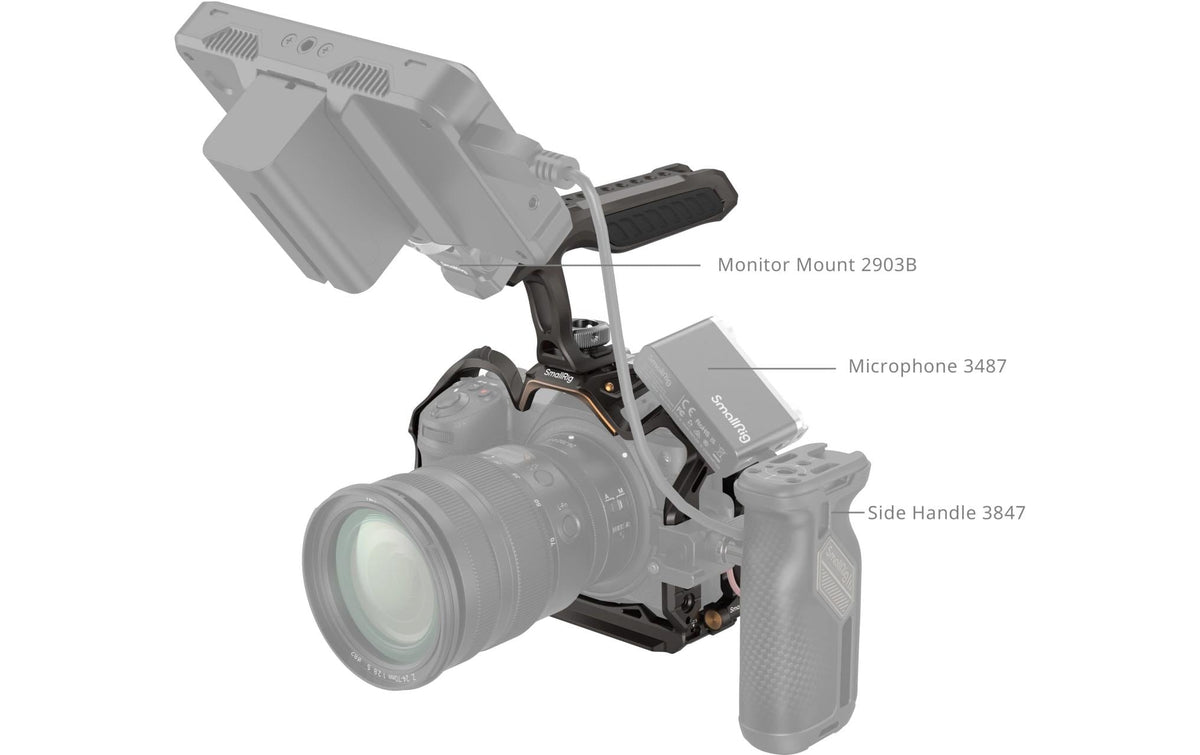SmallRig Night Eagle Cage Kit – für Nikon Z 6III – Aluminium, Braun
