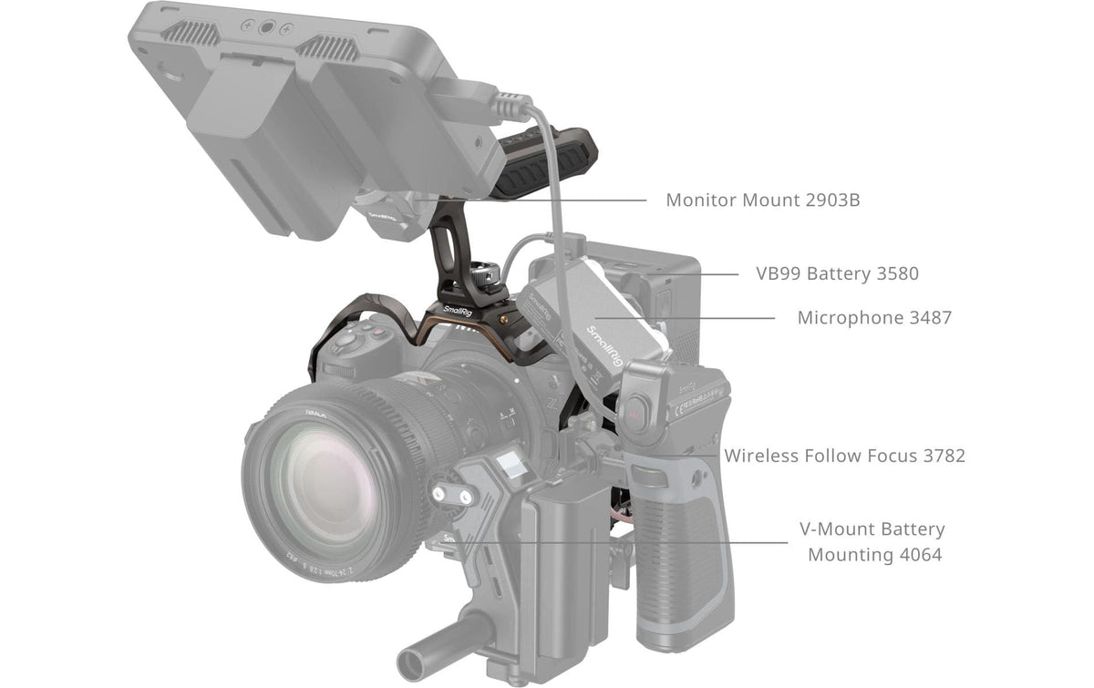 SmallRig Night Eagle Cage Kit – für Nikon Z 6III – Aluminium, Braun