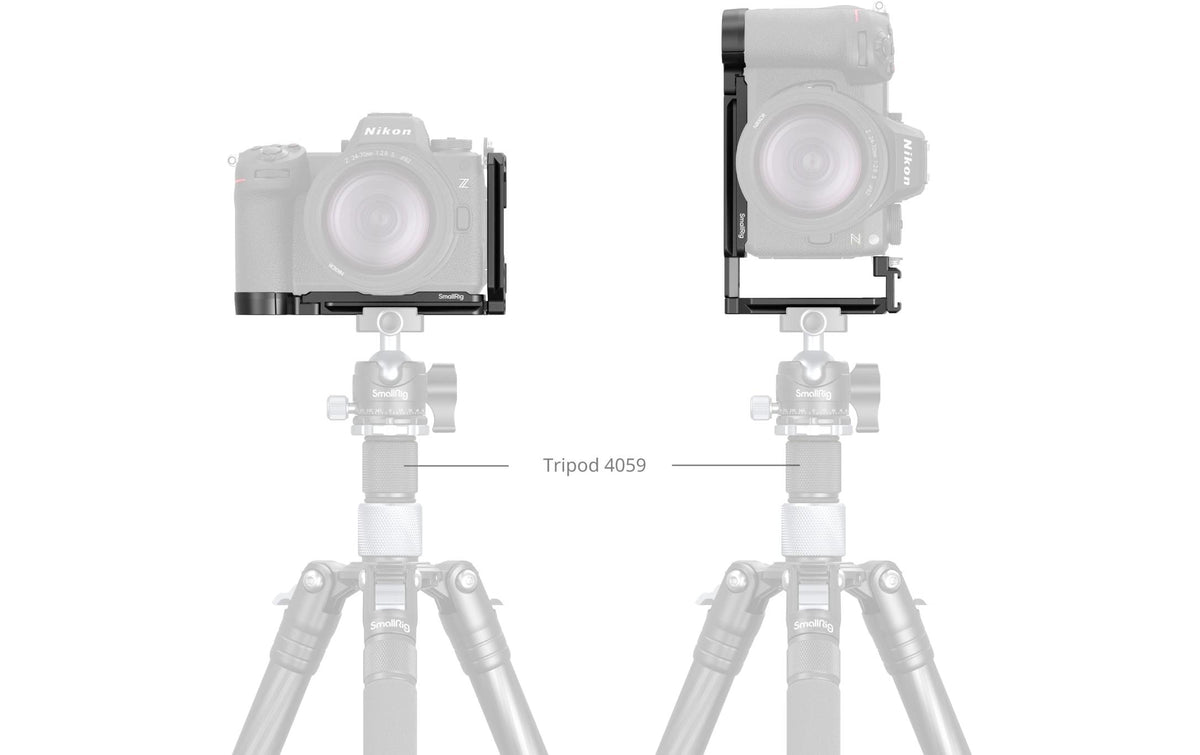SmallRig 4523 Plattenmontage – für Nikon Z 6III – Schwarz – 147,4 × 64,7 × 90 mm – 1/4"-20, 3/8"-16