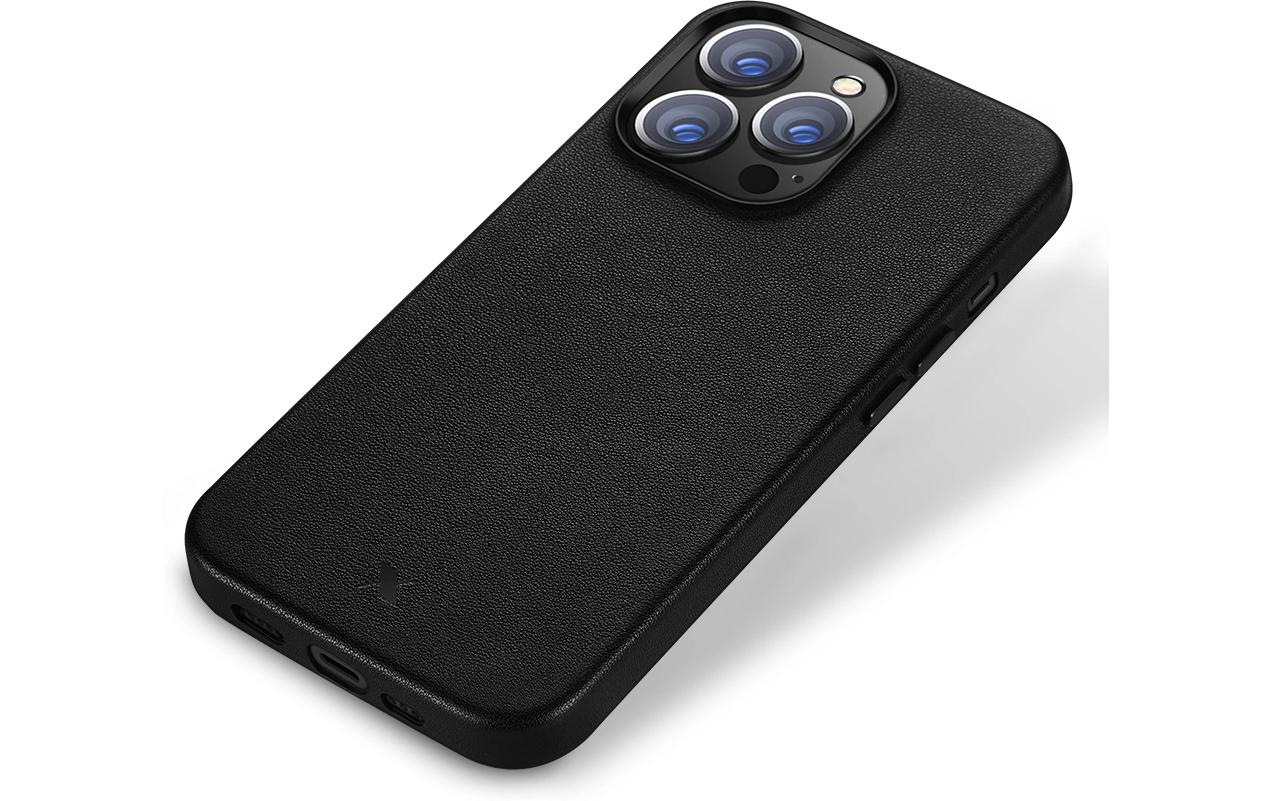 Nevox – Backcover StyleShell – für Apple iPhone 16 Pro – schwarz – Leder