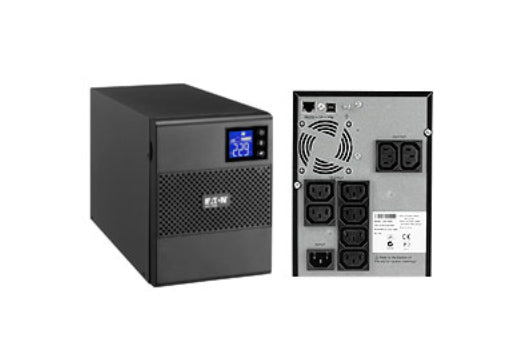 Eaton 5SC1000i USV 1 kVA/700 W – Tower – C13×8, Eingang IEC C14 – Schwarz