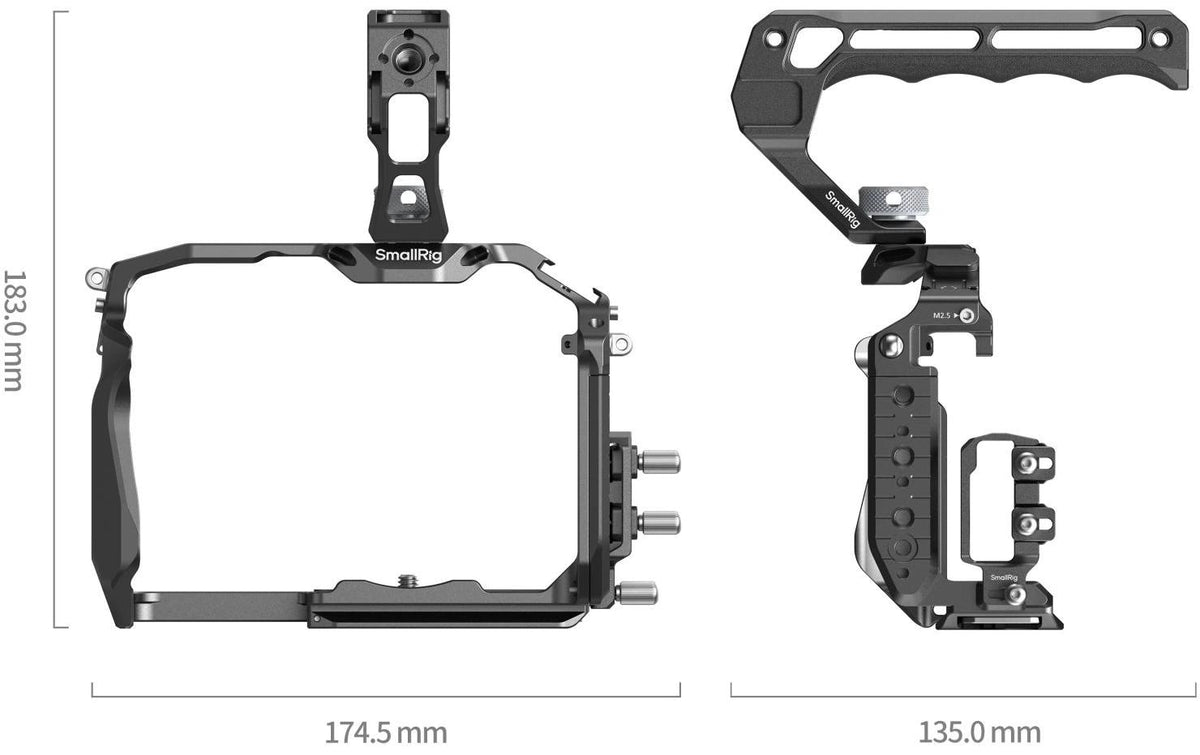 SmallRig HawkLock 4825 Käfig – Schnellverschluss, Aluminium – für Panasonic LUMIX GH7, GH6