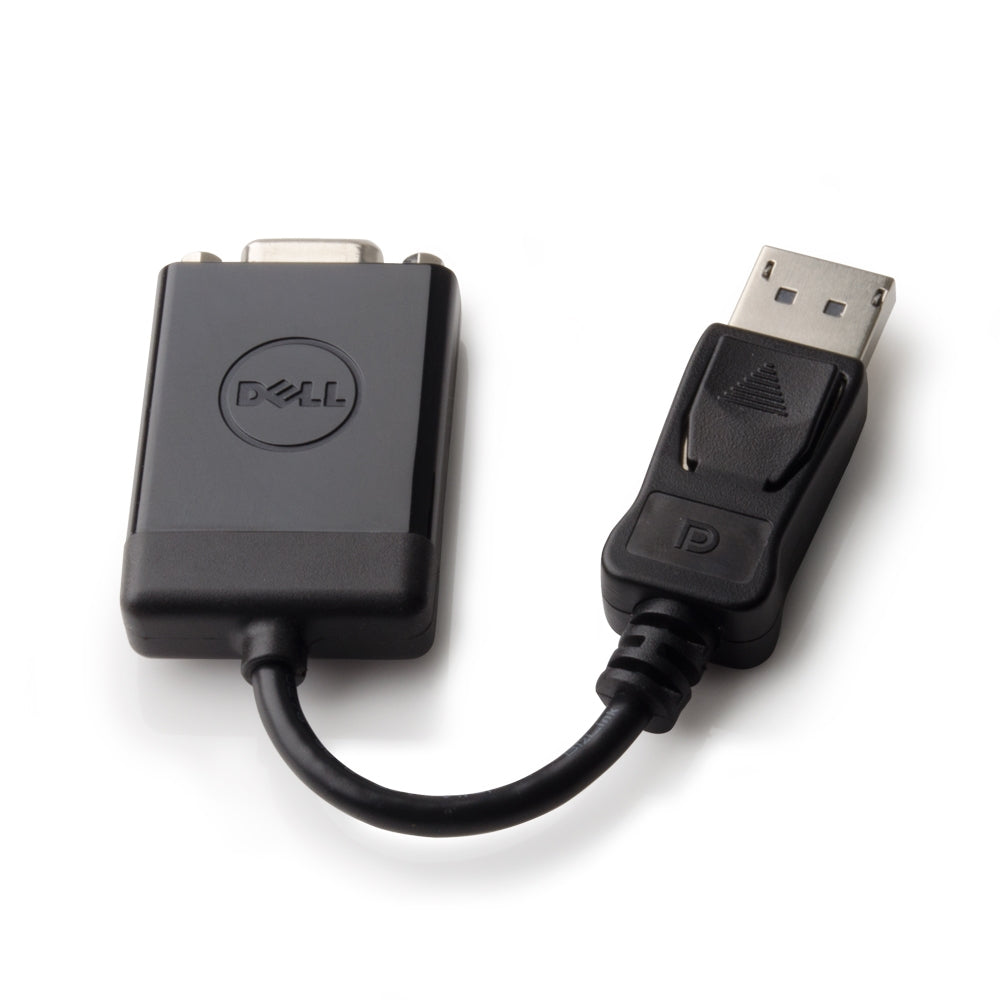 DELL Adapter DisplayPort zu VGA – 1920 × 1200, DisplayPort 1.1a – für Geräte mit DisplayPort – Schwarz