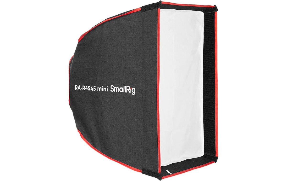SmallRig RA-R4545 mini Quadratische Softbox – 450 × 450 × 350 mm – für SmallRig RC 60/100 COB Videoleuchte – Schwarz