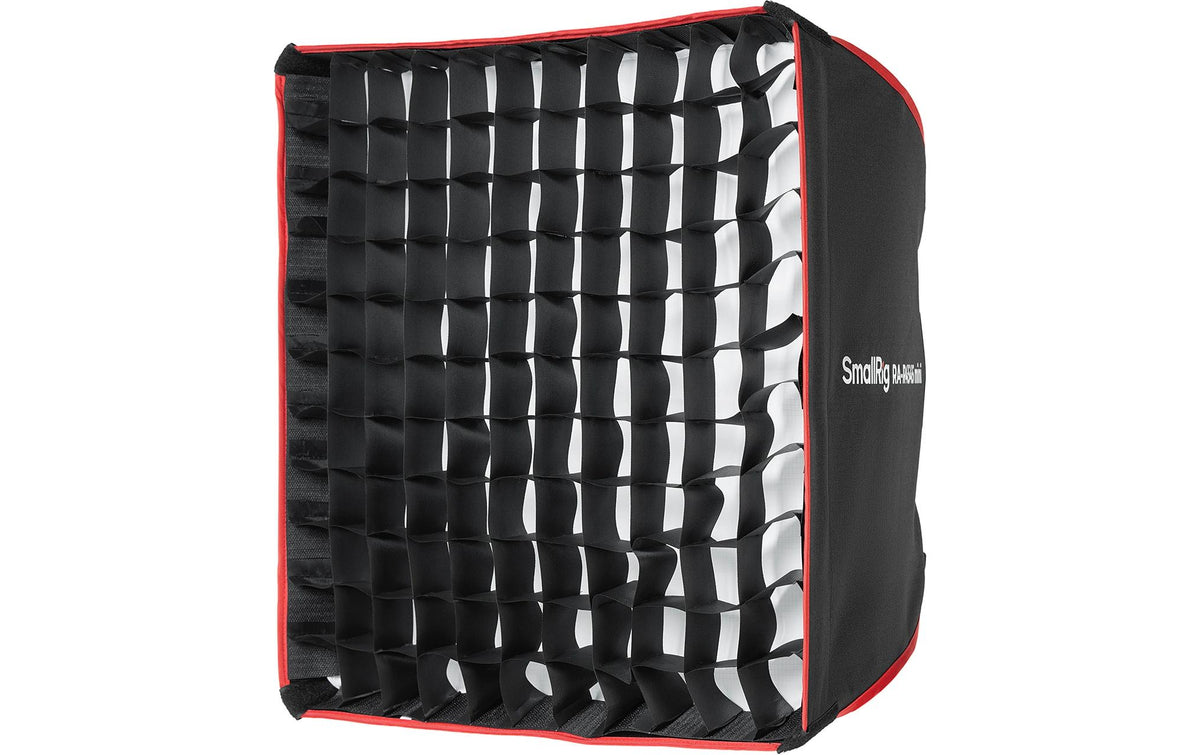 SmallRig RA-R4545 mini Quadratische Softbox – 450 × 450 × 350 mm – für SmallRig RC 60/100 COB Videoleuchte – Schwarz