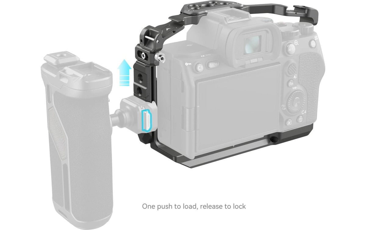 SmallRig HawkLock 4481 Käfig – Aluminium, 147,4 × 62,5 × 108,5 mm – für Sony Alpha 7R V, 7 IV, 7S III u. a.