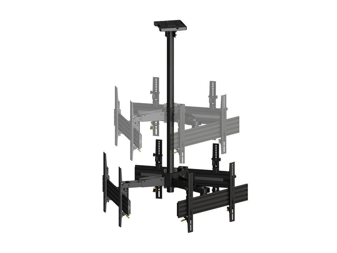 Multibrackets Pro MBC3U – Wandhalterung, neigbar, bis 65", bis 90 kg, schwarz