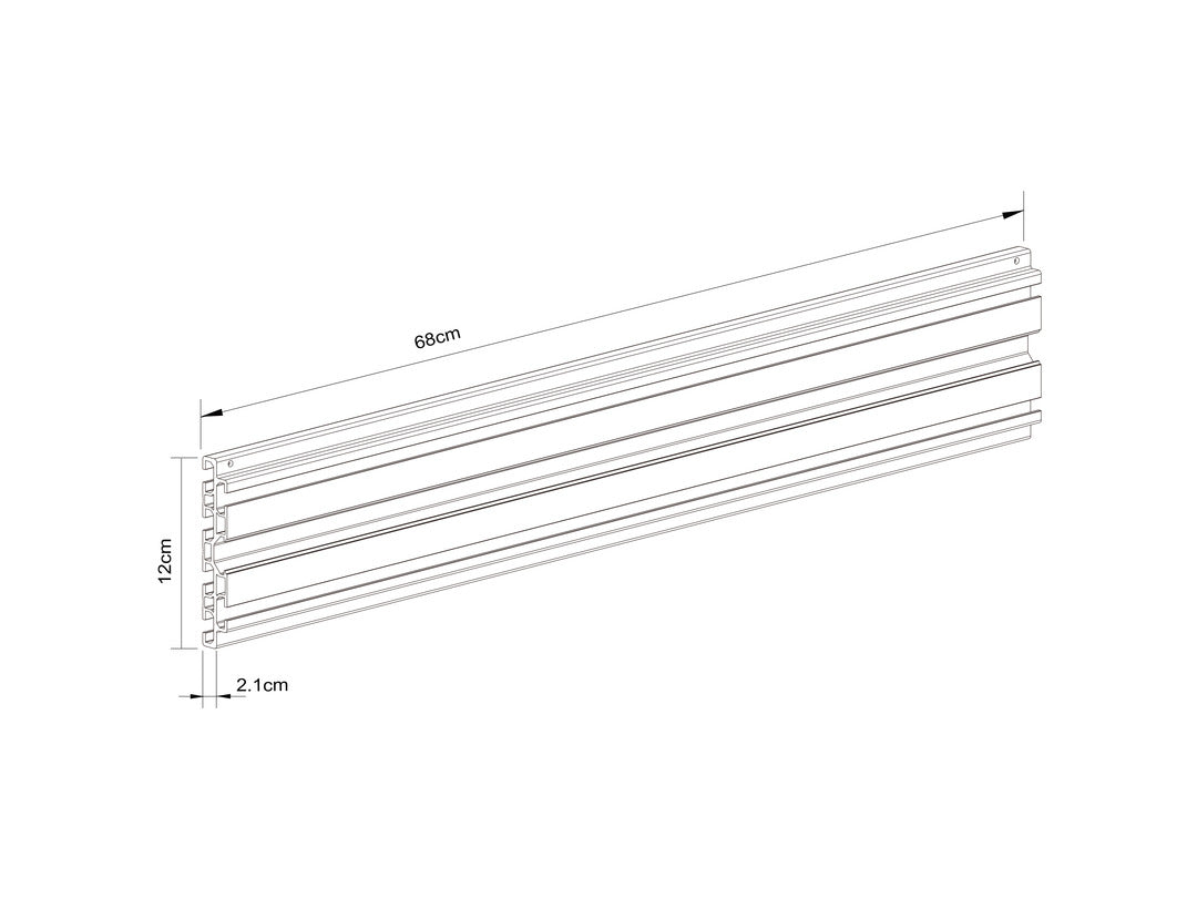 Multibrackets 3866 – Monitorhalterung, Schiene, Schwarz