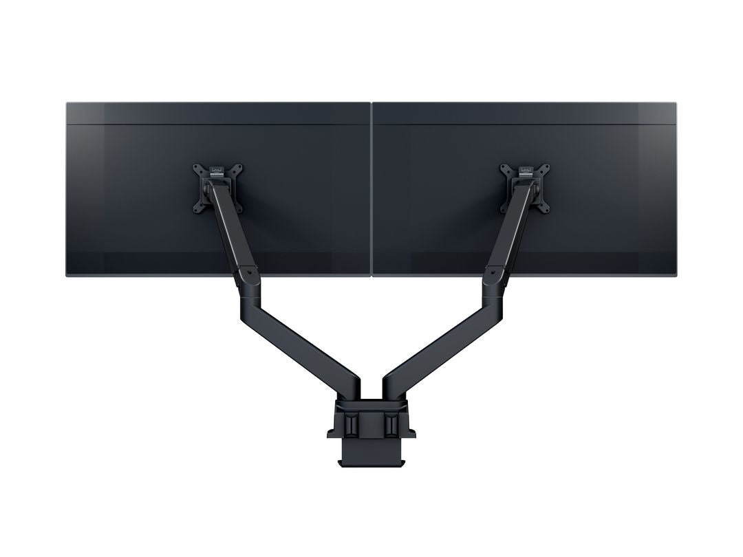 Multibrackets Tischständer Duo 3965 – Tischhalterung, Dual, bis 32", VESA 100 × 100 mm, 10 kg, Drehbar, Schwarz