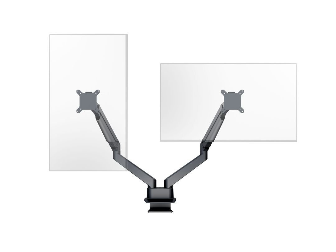Multibrackets MB 4207 – Tischhalterung, Dual, bis 32", VESA 75 × 75 mm, 21 kg, drehbar, schwarz