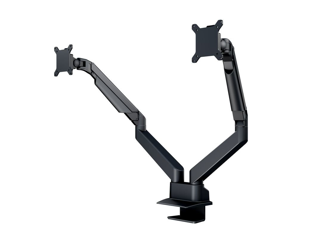 Multibrackets Tischständer Duo 3965 – Tischhalterung, Dual, bis 32", VESA 100 × 100 mm, 10 kg, Drehbar, Schwarz
