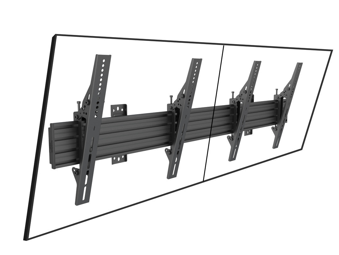 Multibrackets Pro MBW2U – Wandhalterung, neigbar, für 43", VESA 100×100, bis 30 kg, schwarz